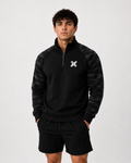 Black camo quarter zip jacket