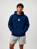 Blue camo oversized hoodie